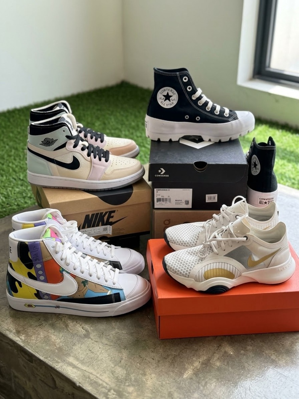 4 pairs of brand new Sneakers - limited edition+ Comfortable Everyday Style